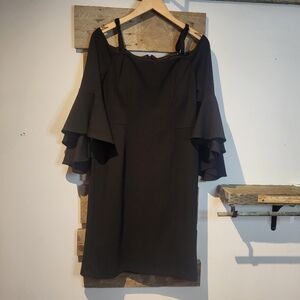 Laura Elegant Black Off-Shoulder Dress